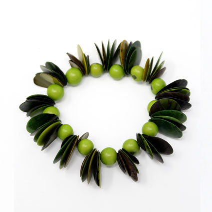 Orange Tagua Necklace