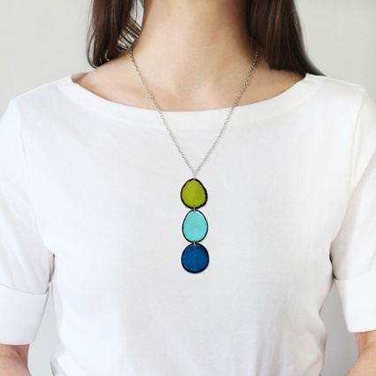 Orange Tagua Necklace