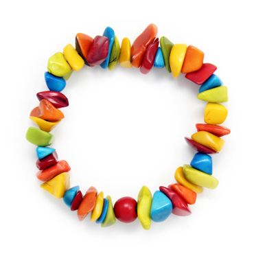 Orange Tagua Necklace