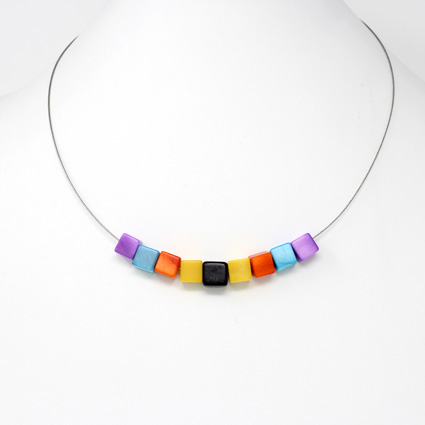Orange Tagua Necklace