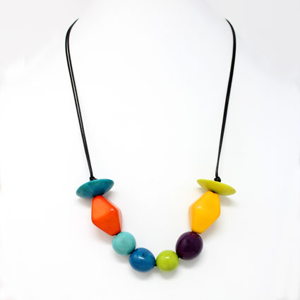Orange Tagua Necklace