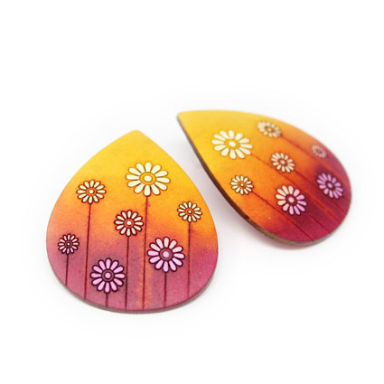 Orange Tagua Necklace